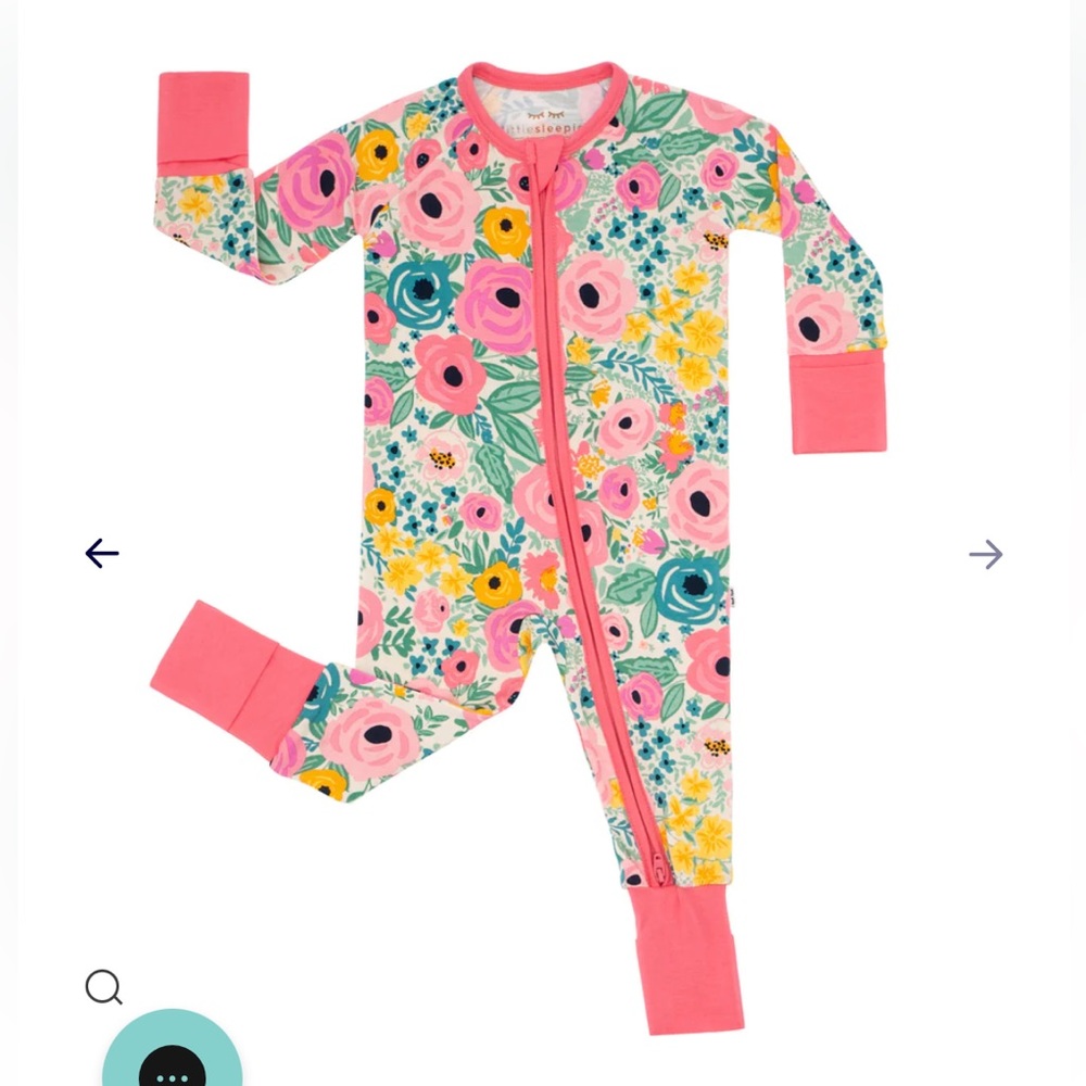 Little Sleepies Secret Garden Zippy NB